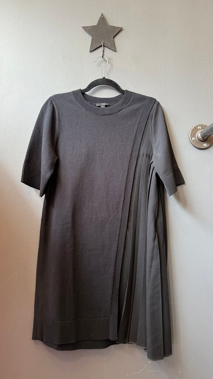 Pleated Asymmetrical Swing Dress