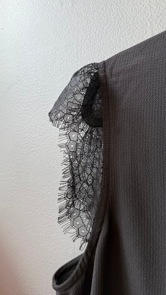 Lace Cap Sleeve Blouse