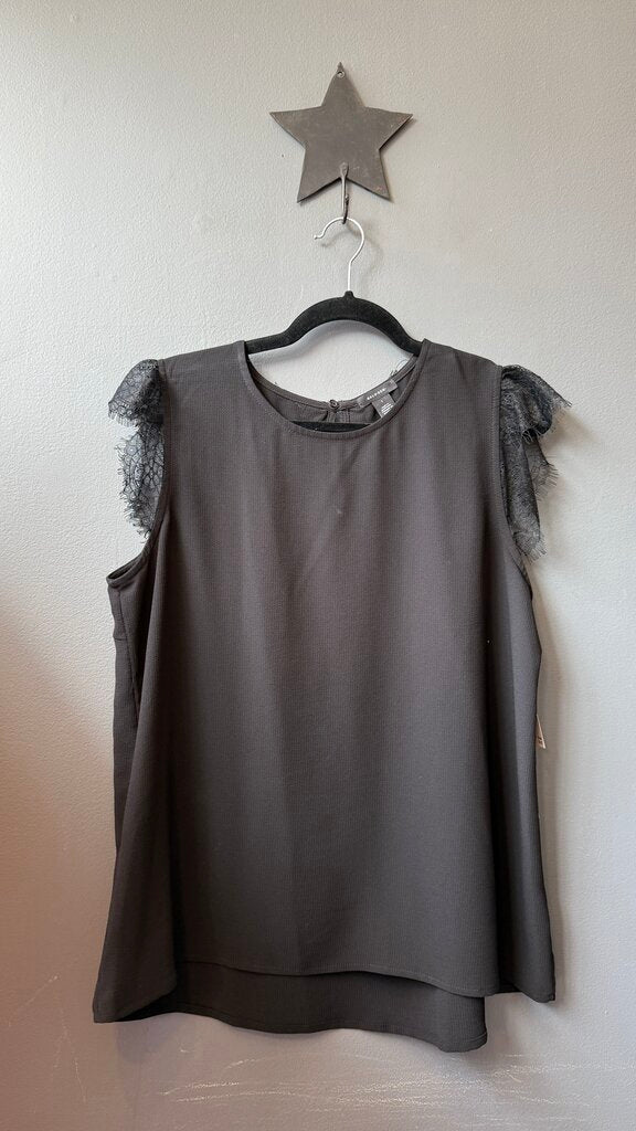 Lace Cap Sleeve Blouse