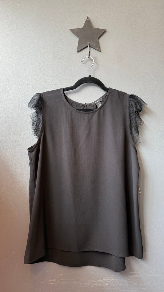 Lace Cap Sleeve Blouse