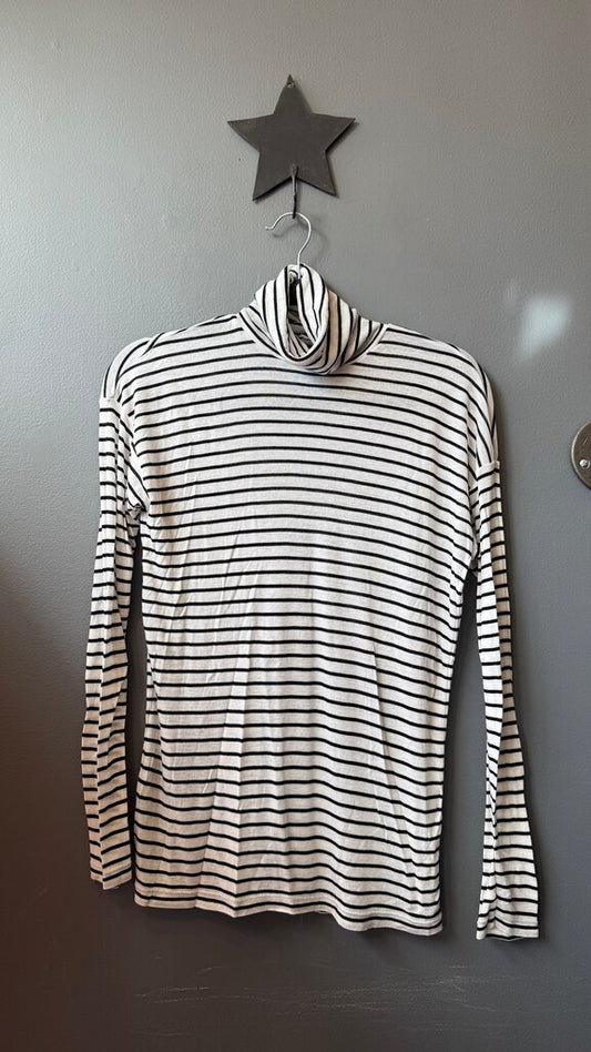 Stripe Tissue Turtleneck Tee