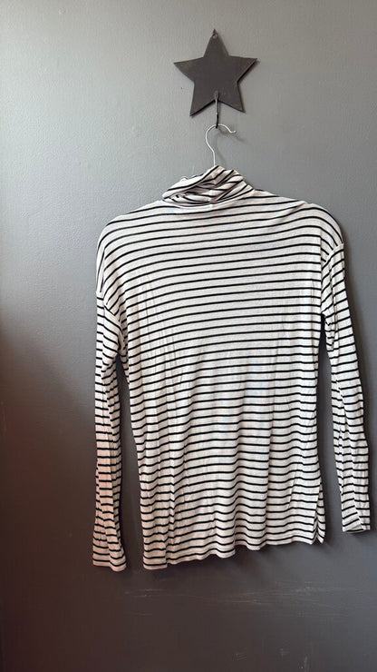 Stripe Tissue Turtleneck Tee
