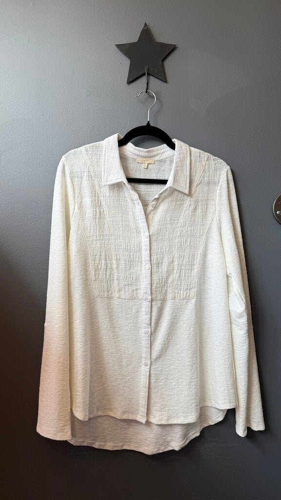 Textured Button Up Shirt