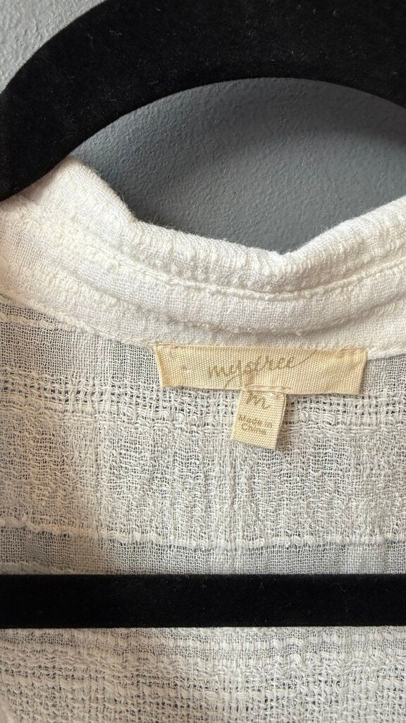 Textured Button Up Shirt