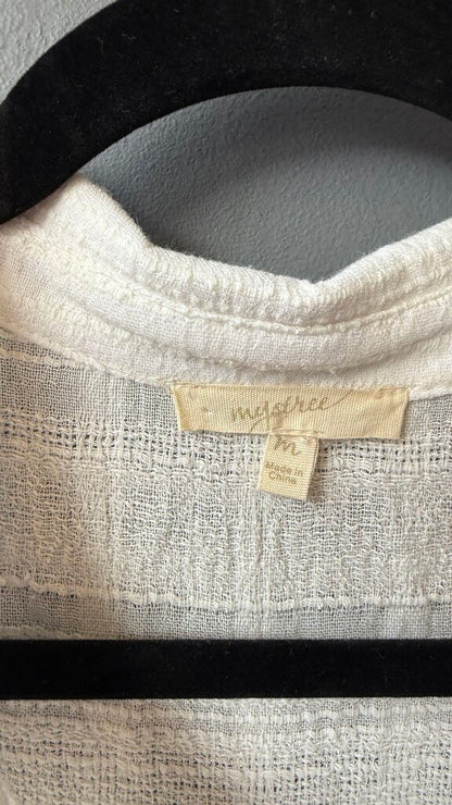 Textured Button Up Shirt