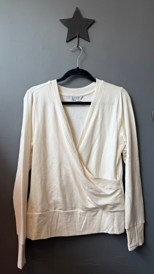 Wrap Front Sweatshirt