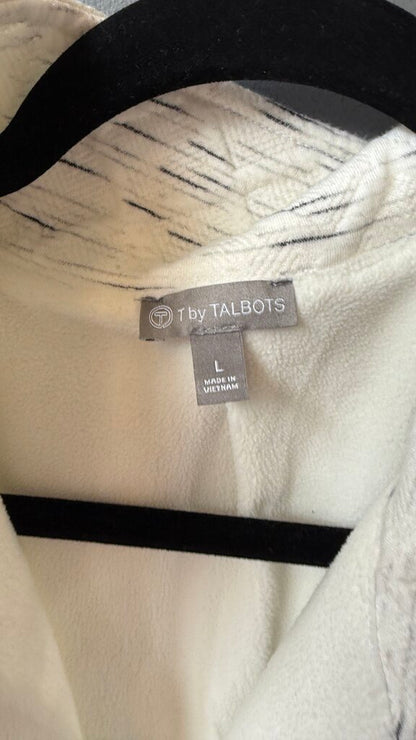 Textured Fleece Zip Up Jacket