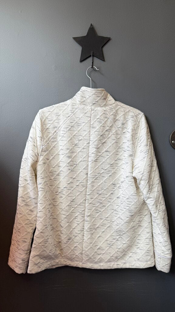 Textured Fleece Zip Up Jacket