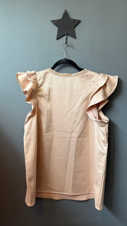 Vneck Satin Blouse