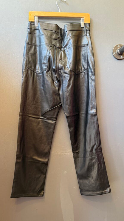 Cheeky Straight Sky High Faux Leather Pants