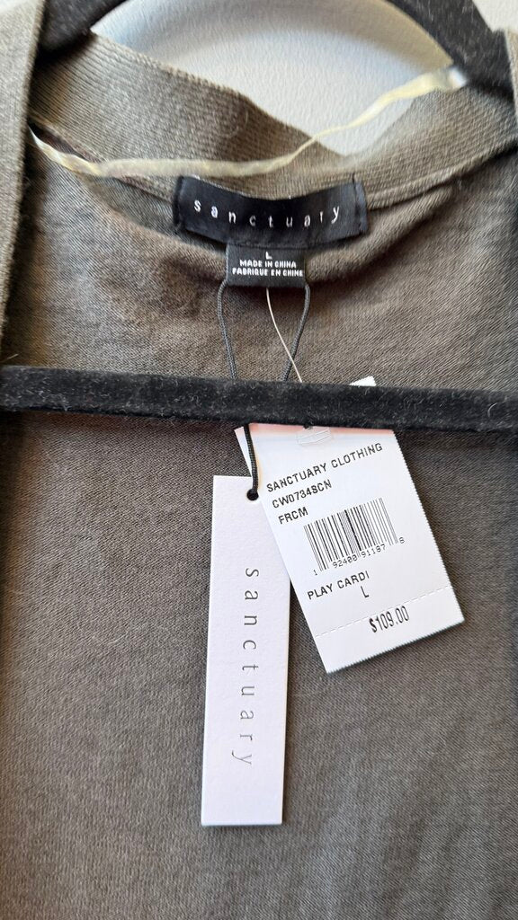 Camo Long Cardigan Sweater