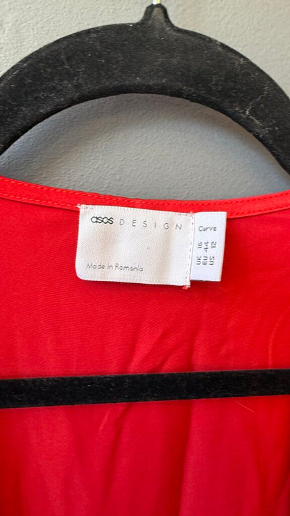 Satin Wrap Midi Dress