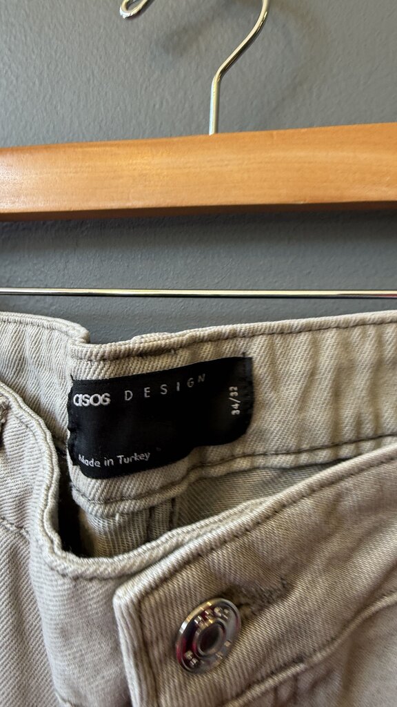 Wide Tapered Leg Jeans