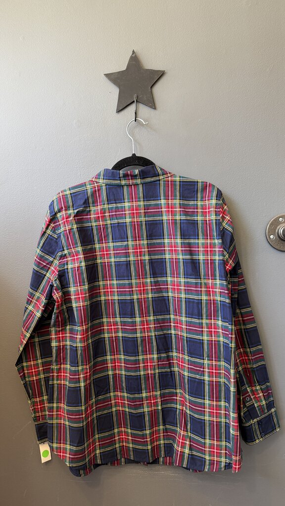 Plaid Metallic Button Up Shirt
