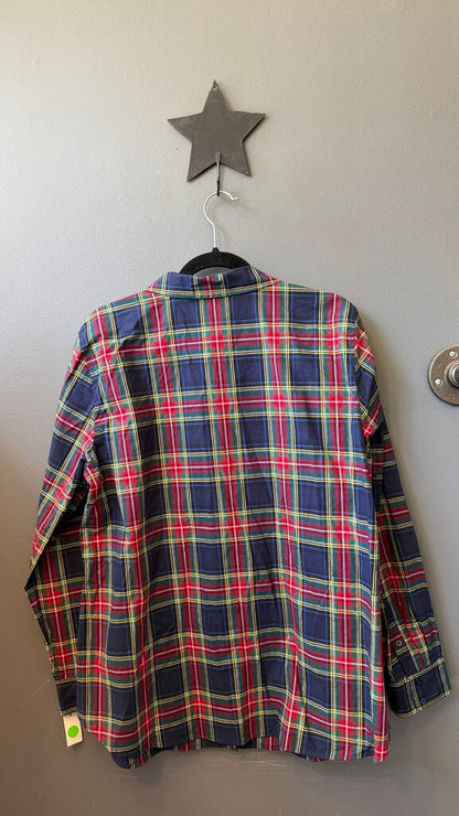 Plaid Metallic Button Up Shirt