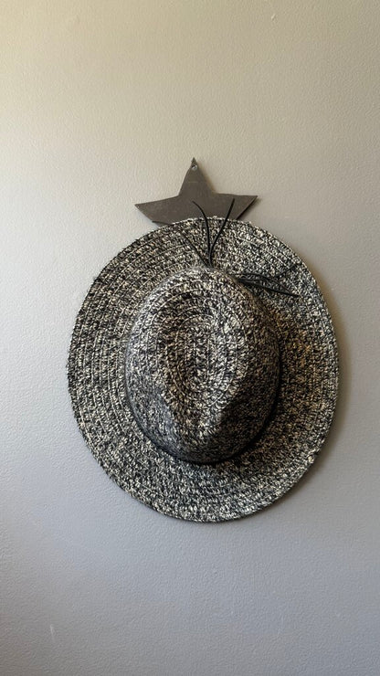 Felted Knit Wide Brim Hat