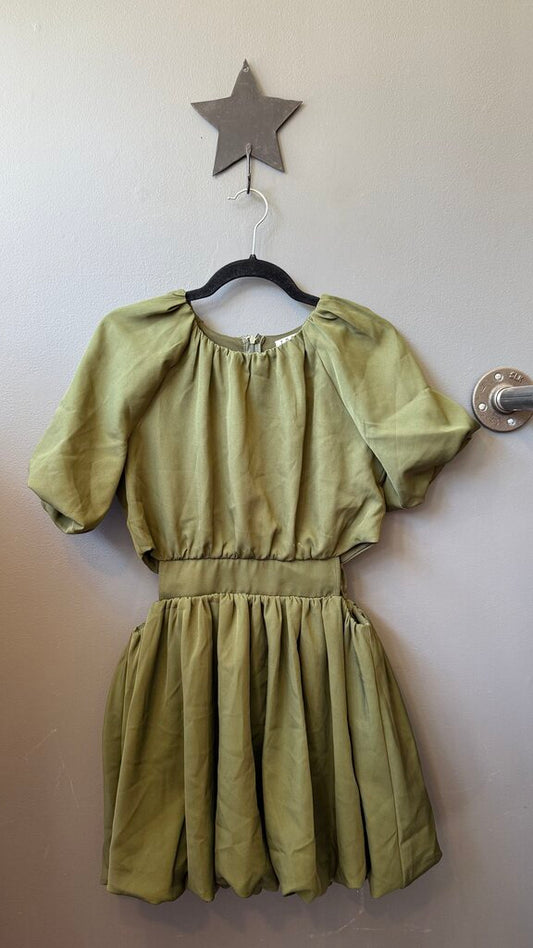 Cutout Bubble Mini Dress