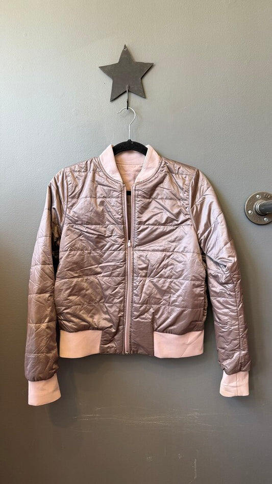Satin Reversible Bomber Jacket