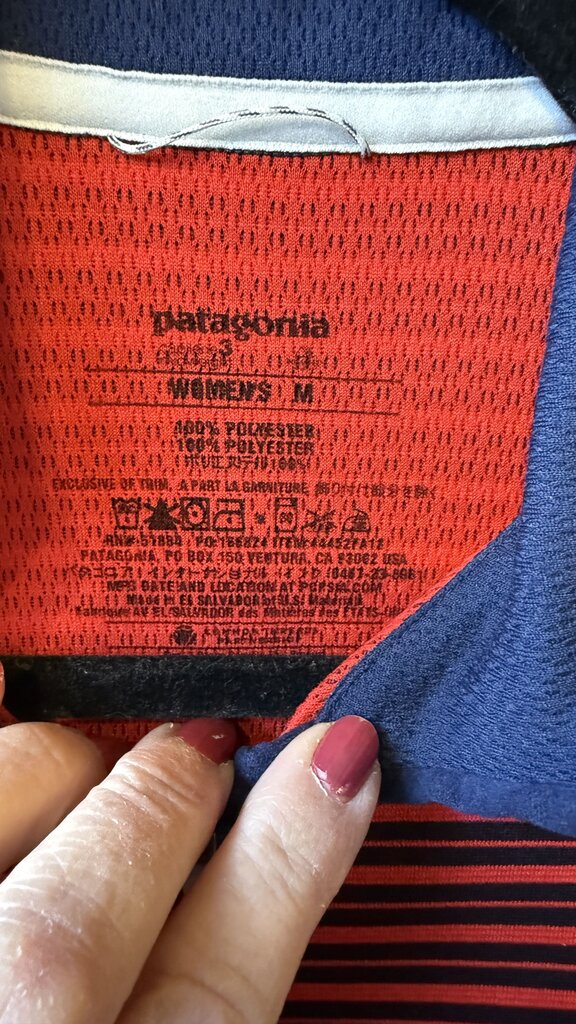 Striped Capilene 3 1/4 Zip Pullover