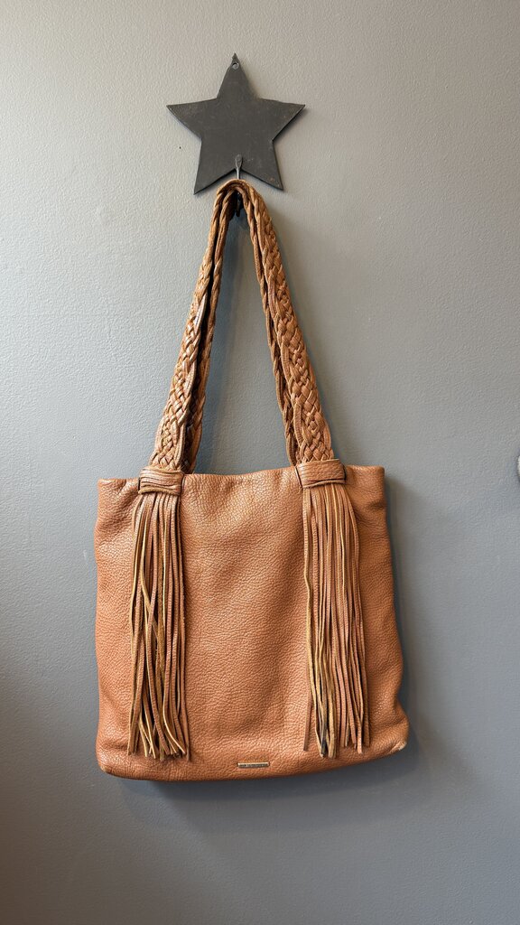 Leather Fringe Tote Bag
