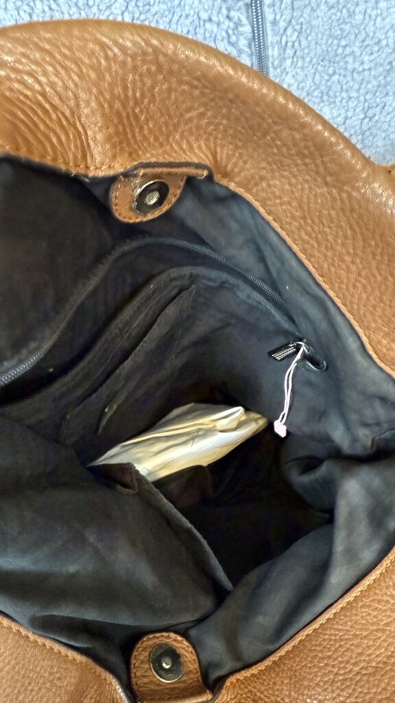 Leather Fringe Tote Bag