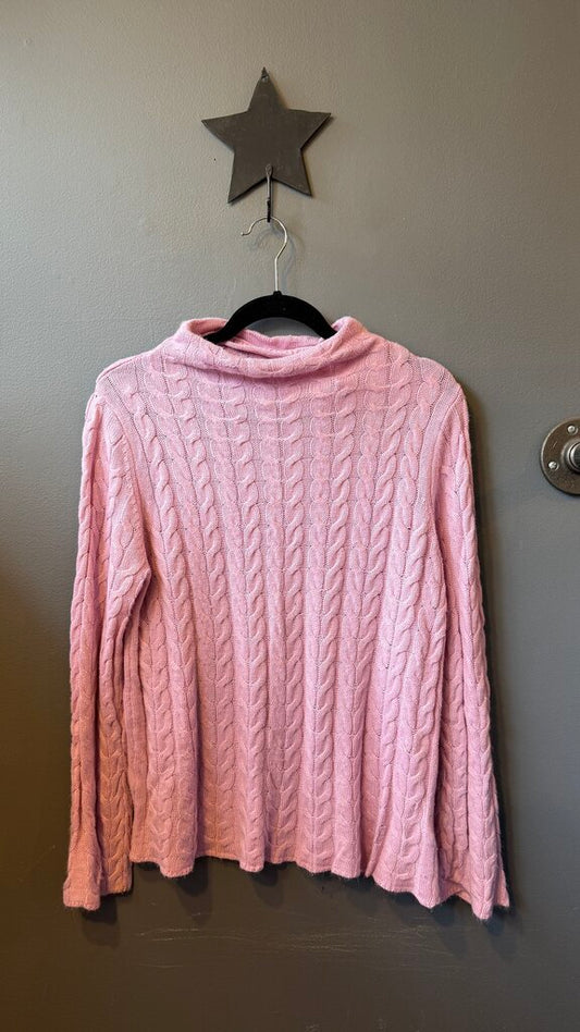 Cableknit Mockneck Sweater