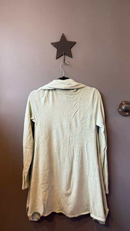 Cashmere Shawl Collar Swing Zip Cardigan Sweater