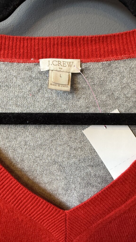 Polka Dot Vneck Sweater