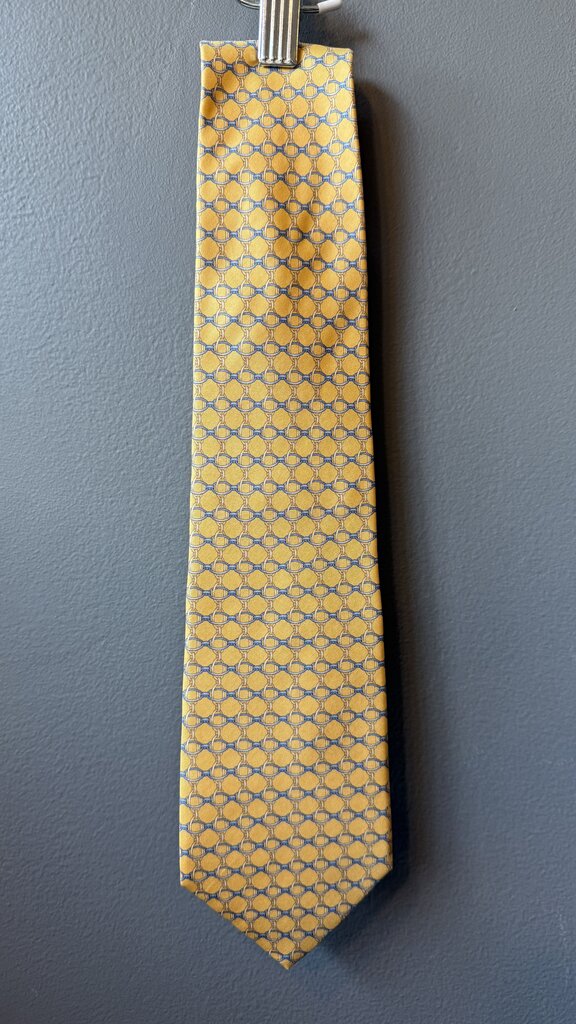 Makers Chain Link Print Silk Tie