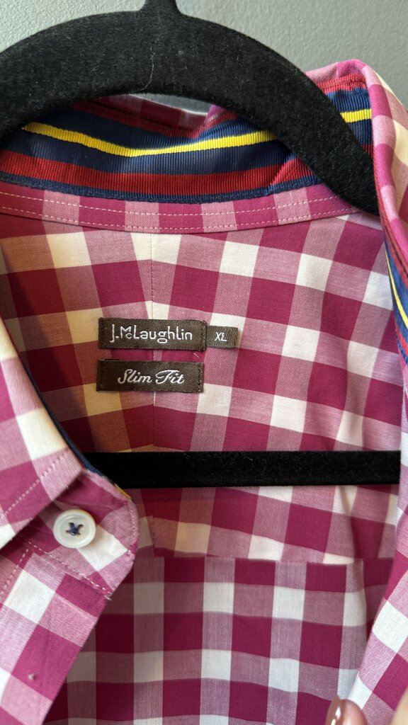 Gingham Poplin Button Down Shirt