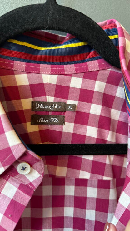 Gingham Poplin Button Down Shirt