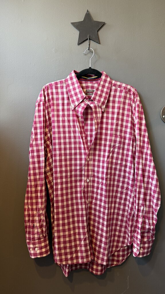 Gingham Poplin Button Down Shirt