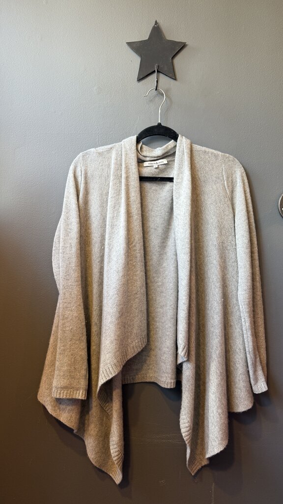 Shawl Front Cashmere Cardigan Sweater