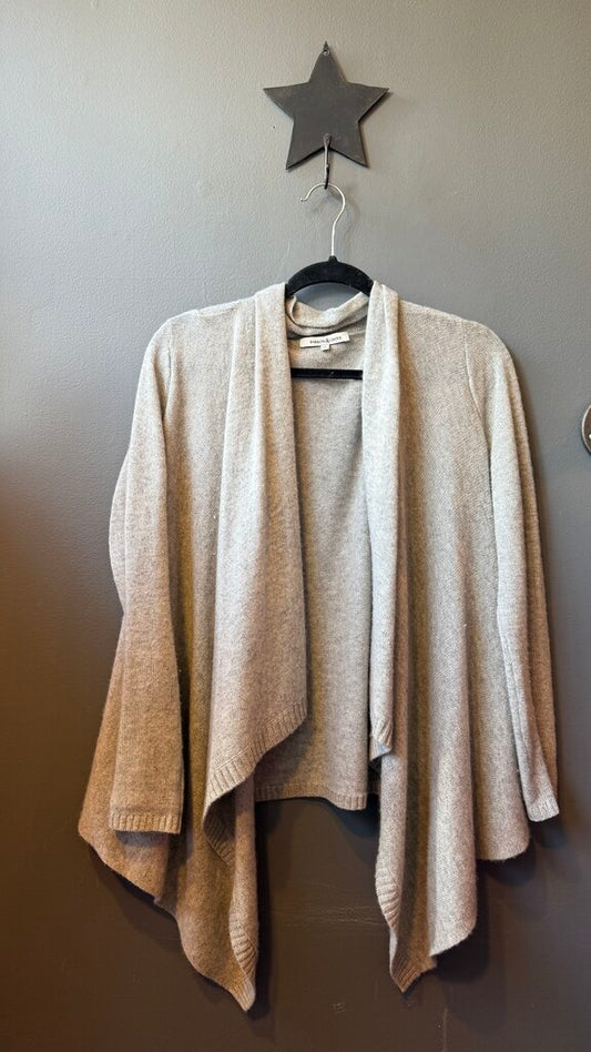 Shawl Front Cashmere Cardigan Sweater