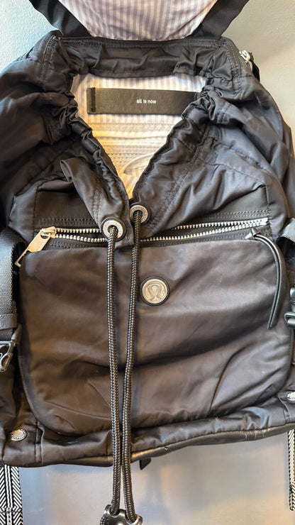 Flap Top Nylon Backpack