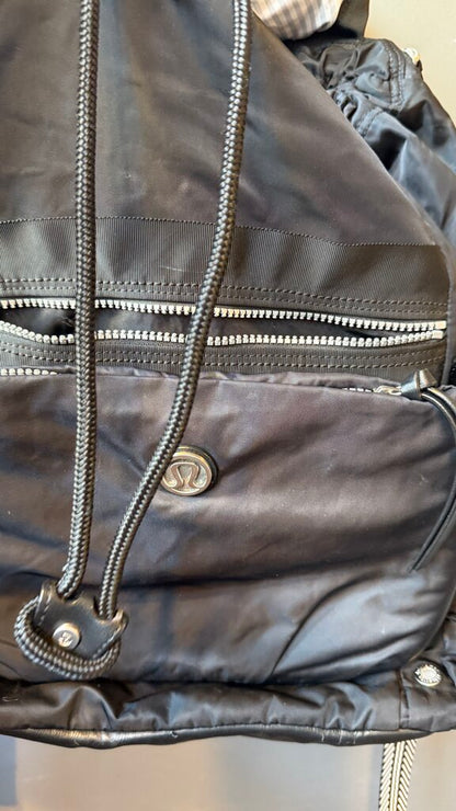 Flap Top Nylon Backpack