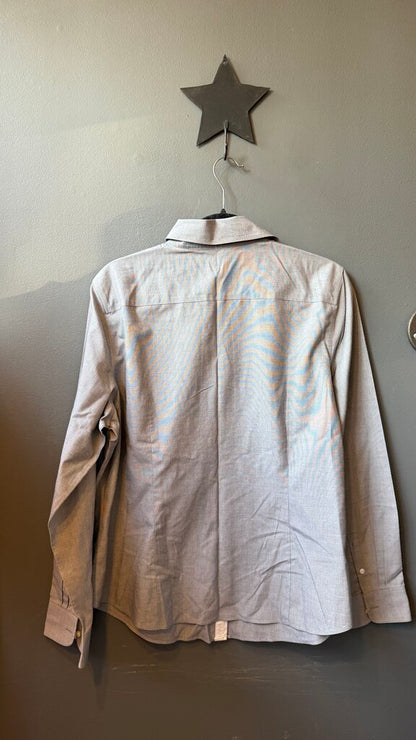 Ribbon Trim Button Up Shirt