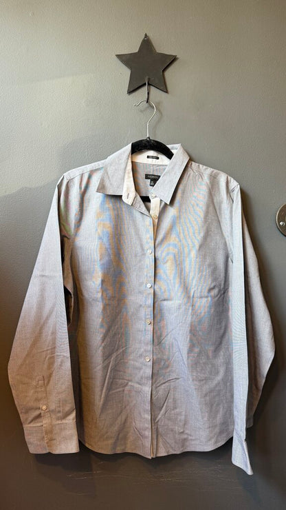 Ribbon Trim Button Up Shirt