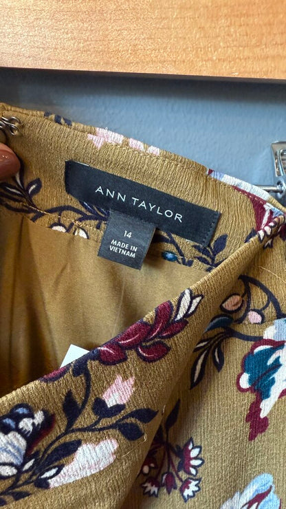 Floral Ruffle Midi Skirt