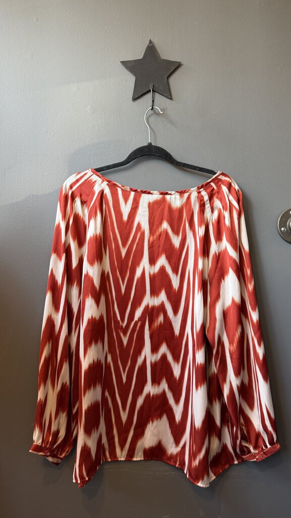 Satin Tie Neck Blouse