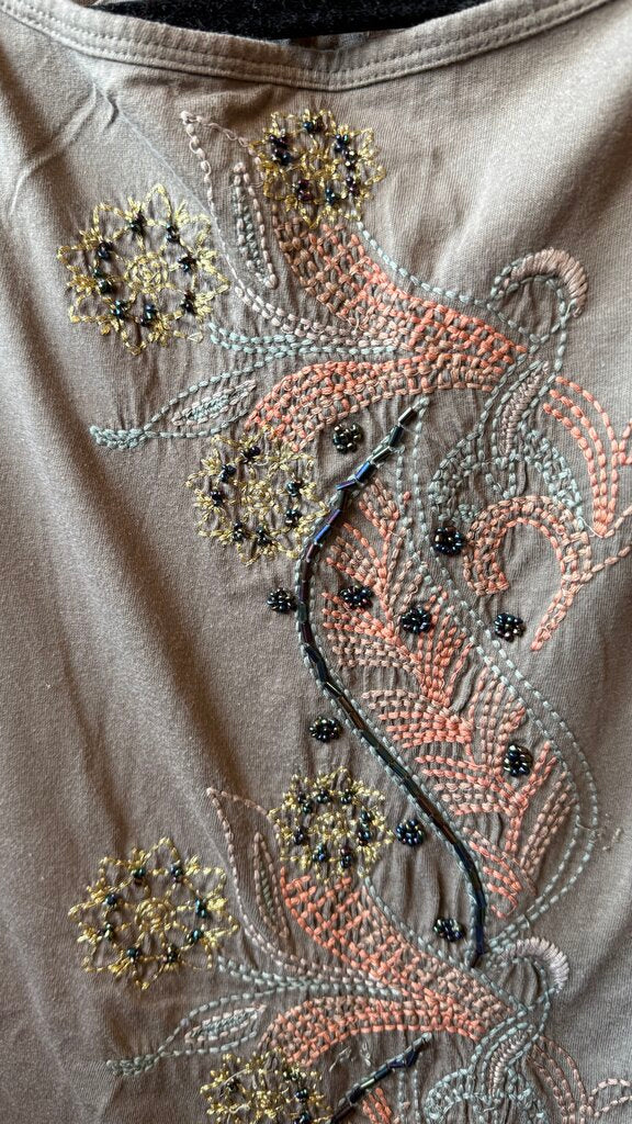Embroidered Beaded TShirt