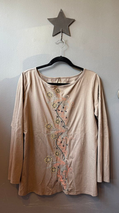 Embroidered Beaded TShirt