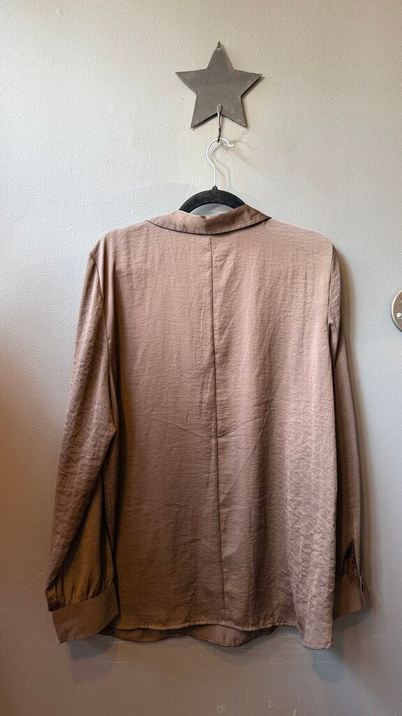 Satin Popover Blouse
