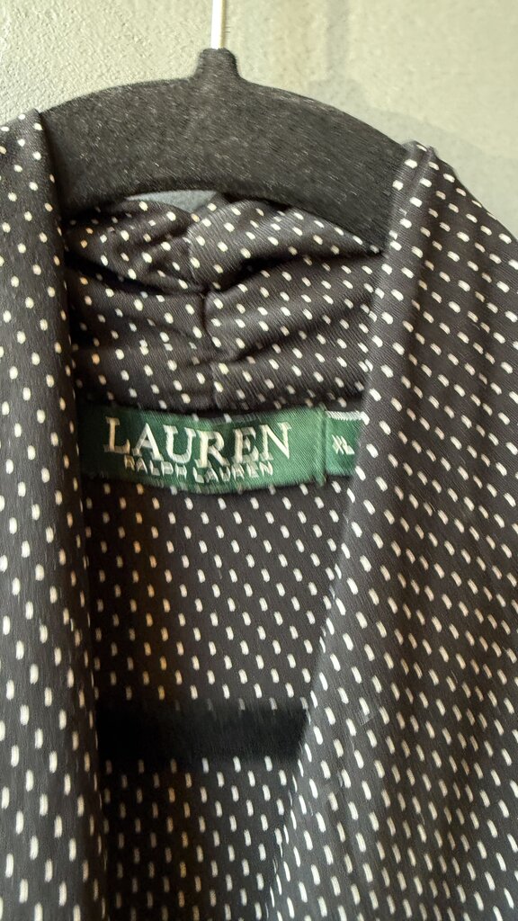 Jersey Polka Dot Surplice Top