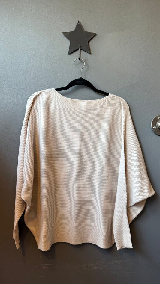 RIbbed Boatneck Sweater