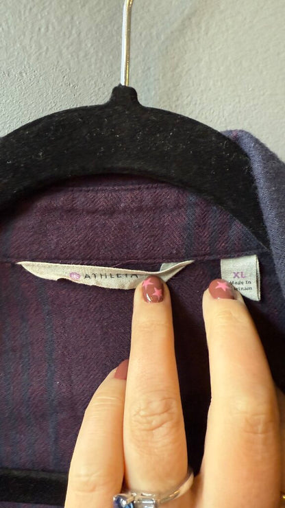 Flannel Plaid Shirtdress