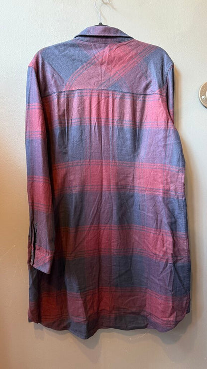 Flannel Plaid Shirtdress