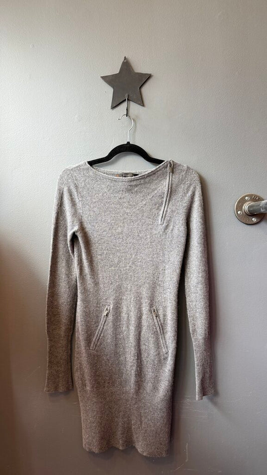 Cashmere Zipper Detail Dress