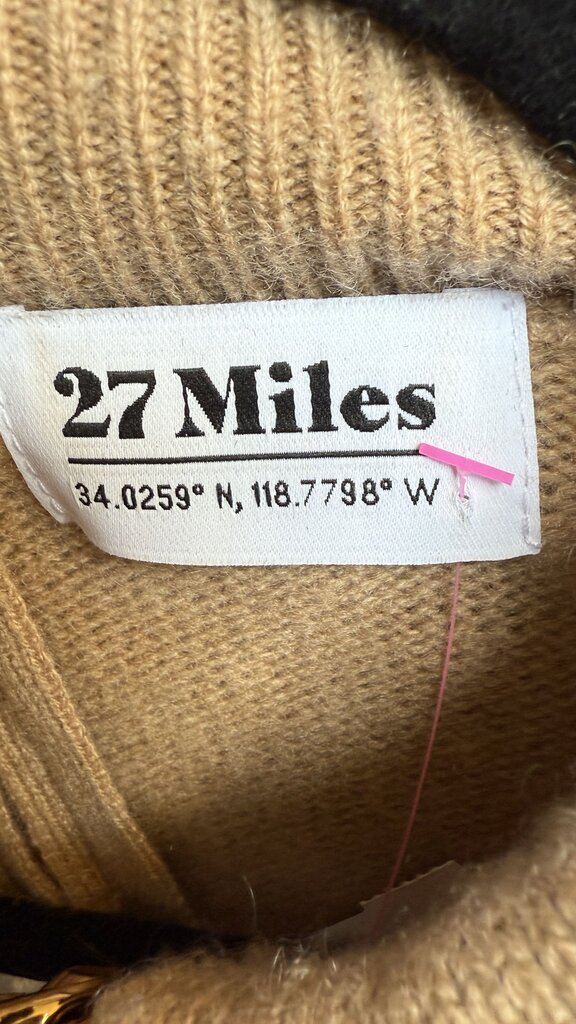 Gold Chain Neck Cashmere Sweater