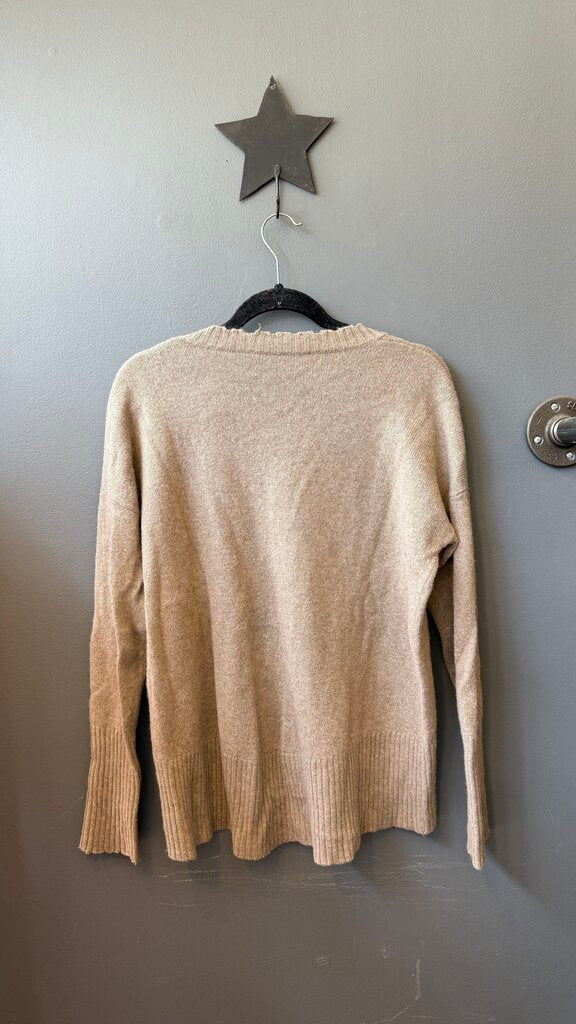 Raw Vneck Cashmere Sweater